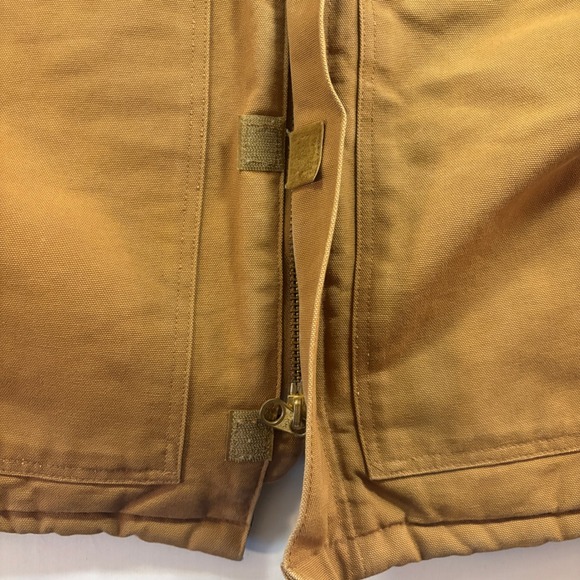 VTG Carhartt Workwear Jacket Brown Quilted Lined Corduroy Collar Men USA Size XL - Picture 11 of 15